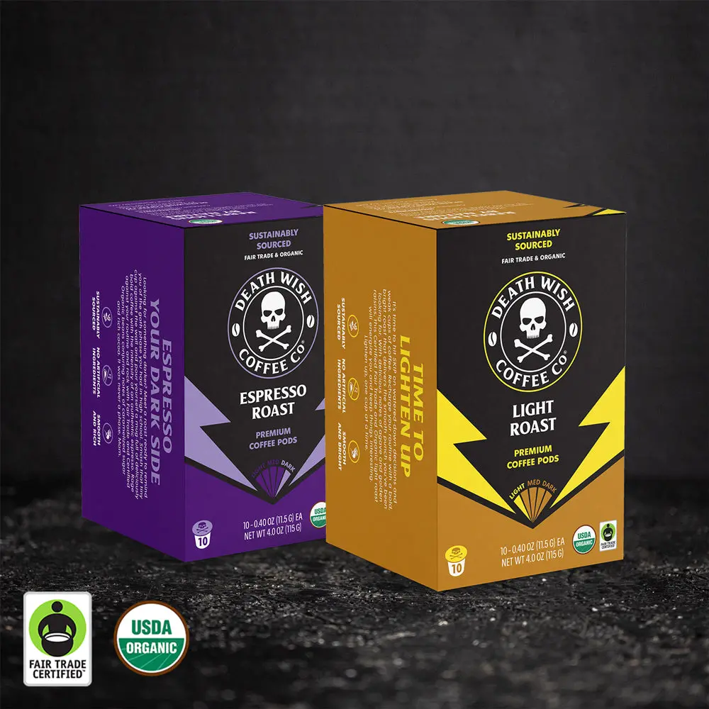 Light Roast + Espresso Roast Single-Serve Pod Bundle 1