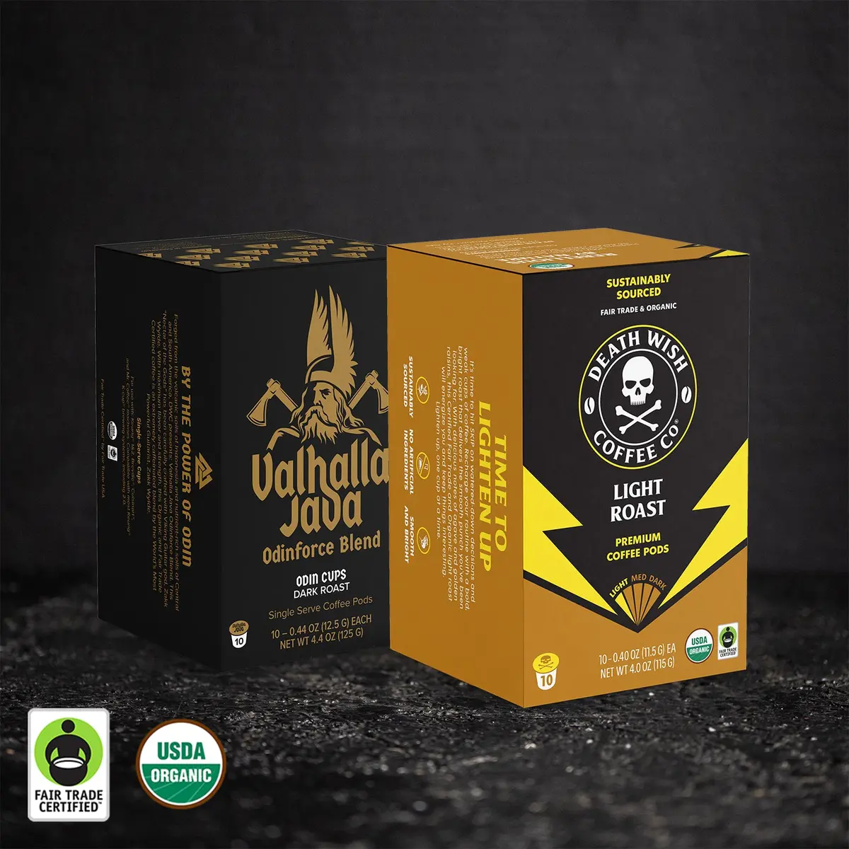 Light Roast + Valhalla Java Single-Serve Pod Bundle 1