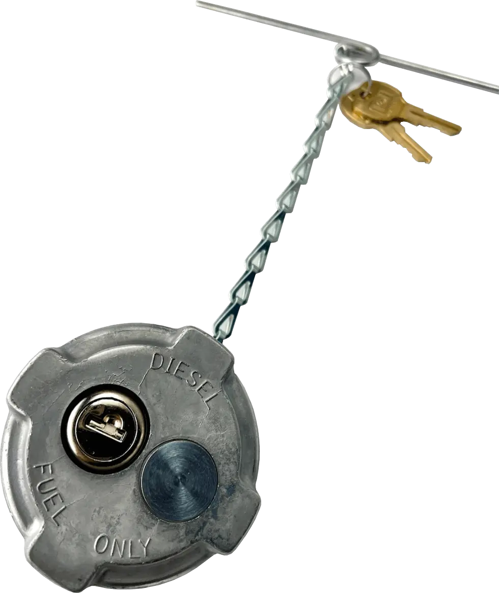 Locking Fuel Cap For International Trucks, Hino, Ford, Isuzu, And Reefers (2.25In. Id) 1