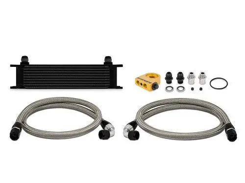Mishimoto 10 Row Black Universal Oil Cooler Kit 1