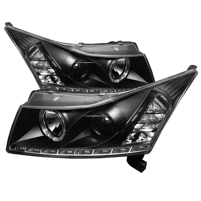 11-16 Chevrolet Cruze Spyder Projector Headlights - Led Halo - Black 1