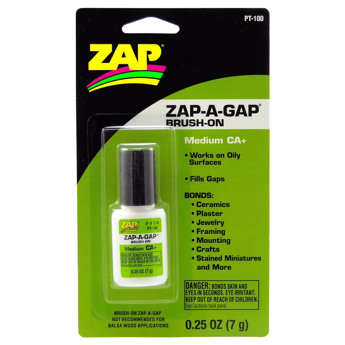 #Pt-100 1/4 Oz. Zap-A-Gap Ca+ Brush-On 1