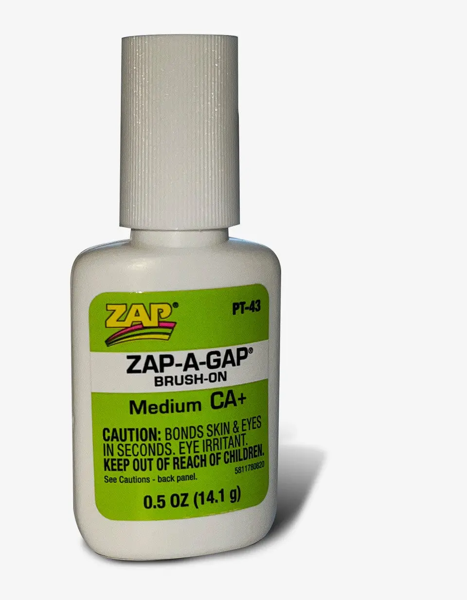 #Pt-43   1/2 Oz. Zap-A-Gap Ca+ Brush-On 1