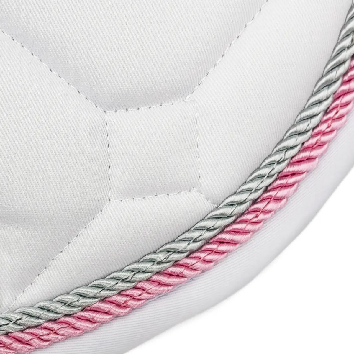 White Classica Cotton Euro Saddle Pad 8
