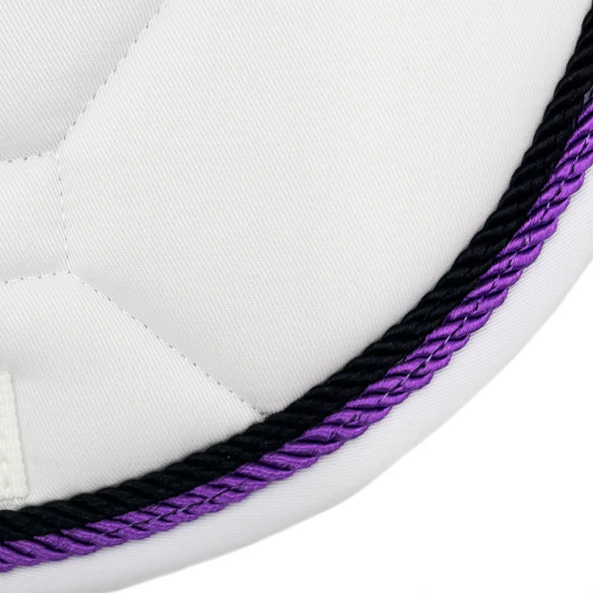 White Classica Cotton Euro Saddle Pad 6