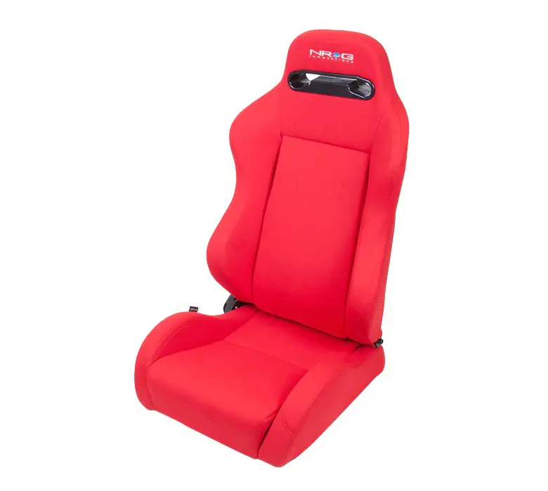 Nrg Innovations Reclinable Racing Seat Cloth With Red Stitching Rsc-210L/R 1