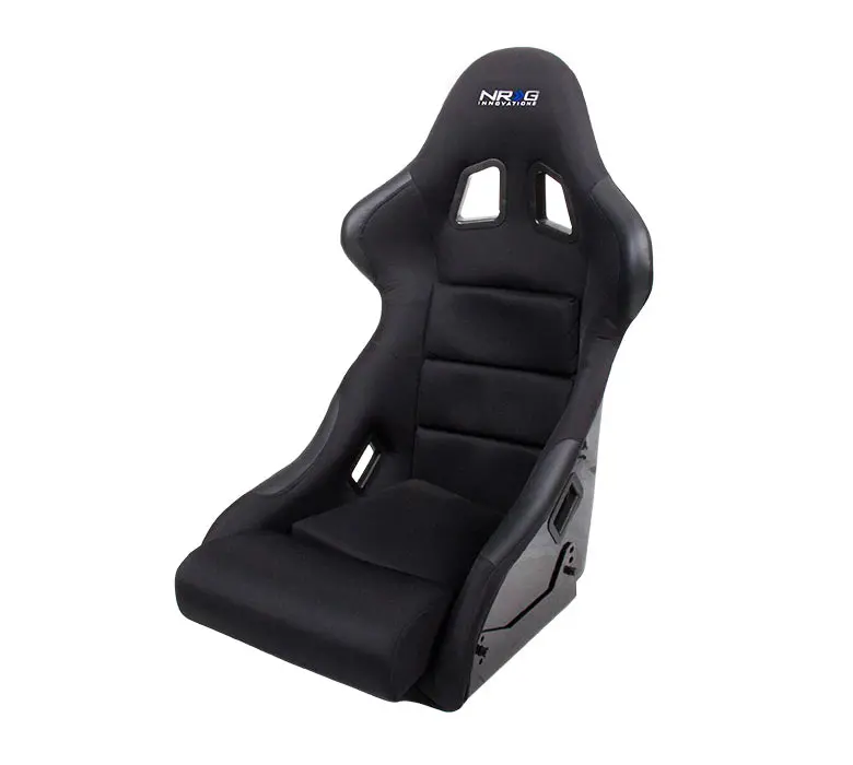 Nrg Innovations Fiber Glass Bucket Seat With Carbon Fiber Medium Rsc-311 1