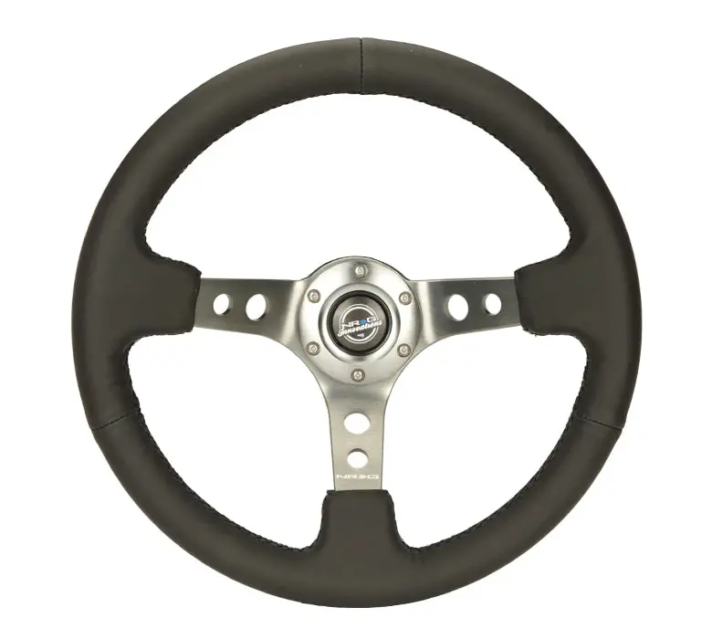 Nrg Innovations 350Mm 3" Deep Dish With Holes Leather (18 Colors) 6