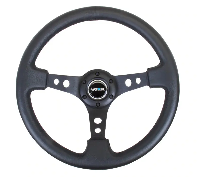 Nrg Innovations 350Mm 3" Deep Dish With Holes Leather (18 Colors) 2