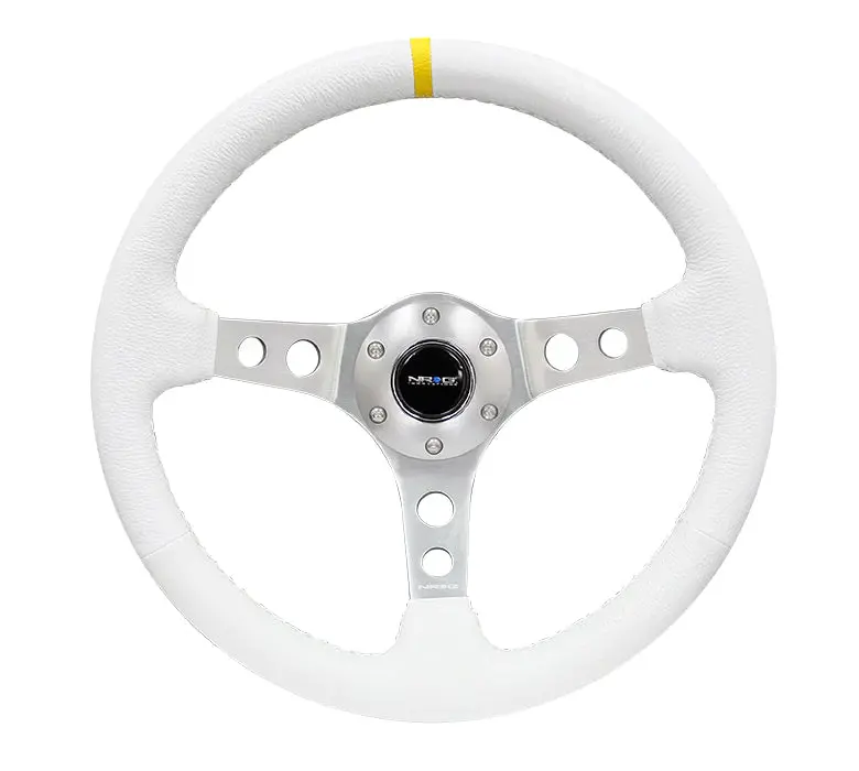 Nrg Innovations 350Mm 3" Deep Dish With Holes Leather (18 Colors) 13