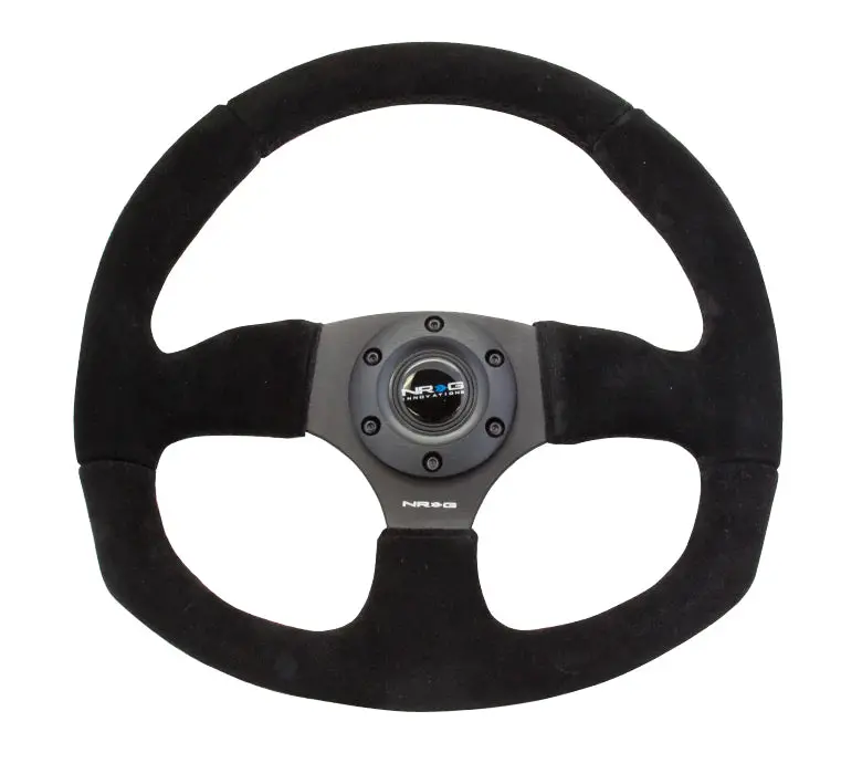 Nrg Innovations Flat Bottom Steering Wheel Suede (2 Colors) 1