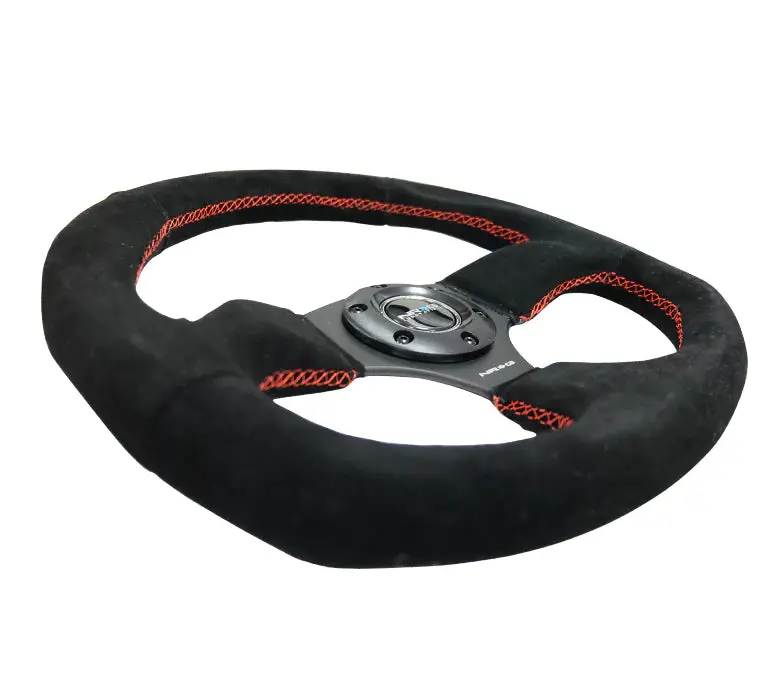 Nrg Innovations Flat Bottom Steering Wheel Suede (2 Colors) 2