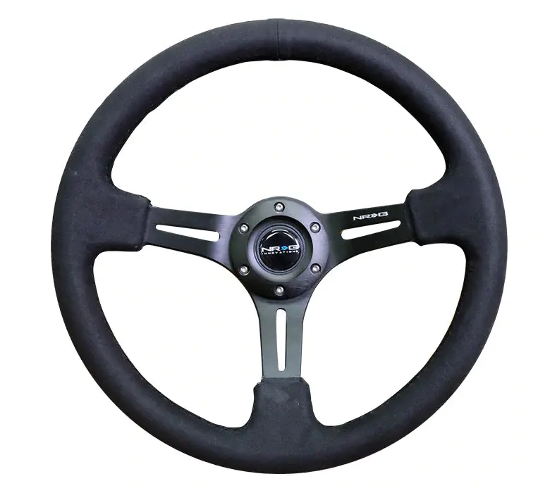 Nrg Innovations 350Mm 3" Deep Dish With Slits Alcantara Rst-018Sa 1