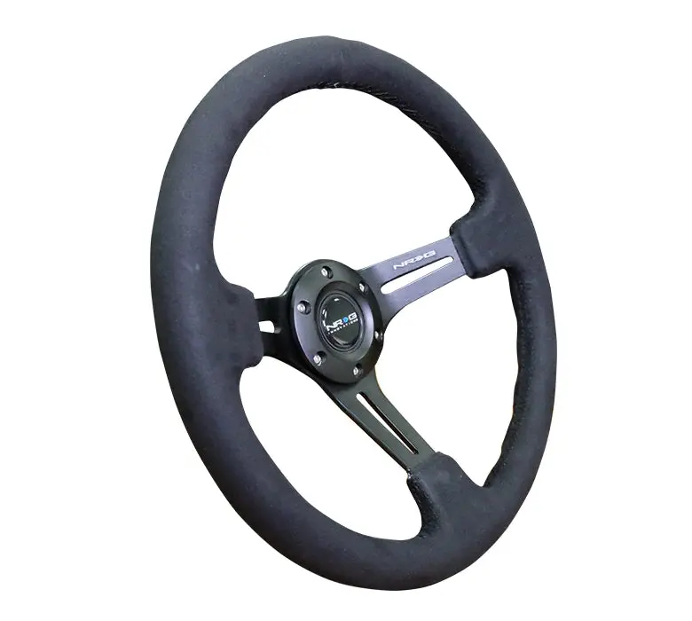 Nrg Innovations 350Mm 3" Deep Dish With Slits Alcantara Rst-018Sa 2