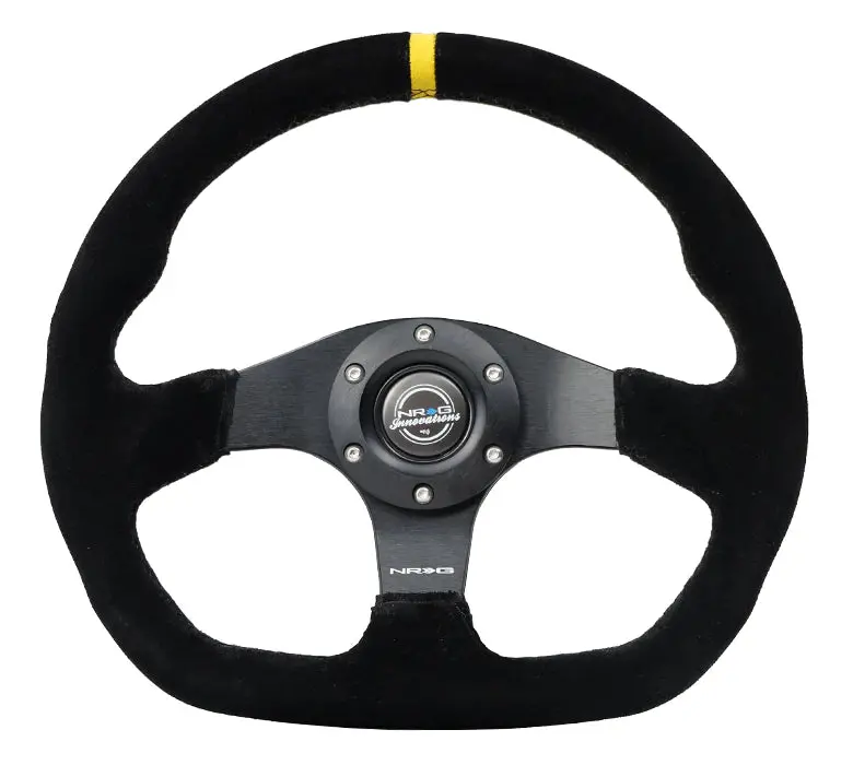 Nrg Innovations Flat Bottom Steering Wheel Suede (2 Versions) 2