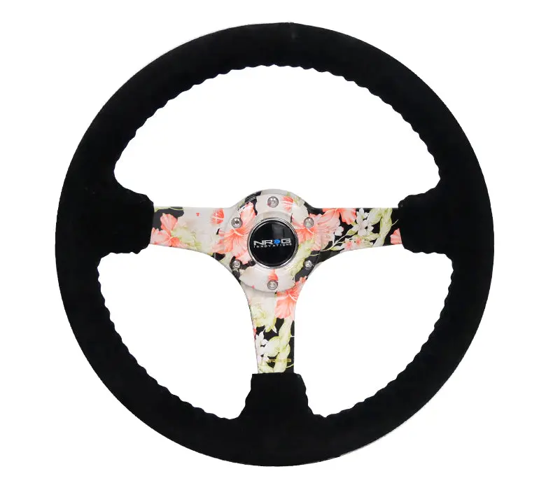 Nrg Innovations 350Mm Deep Dish Steering Wheel Suede Solid Spoke (9 Colors) 1