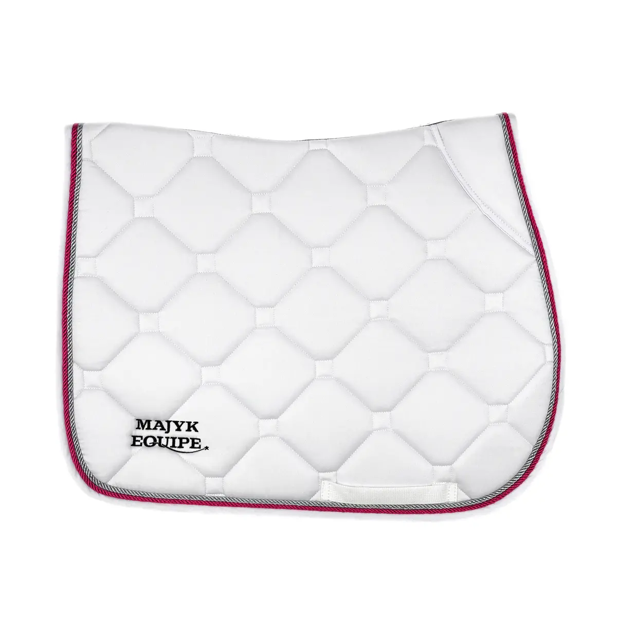White Classica Cotton Euro Saddle Pad 11