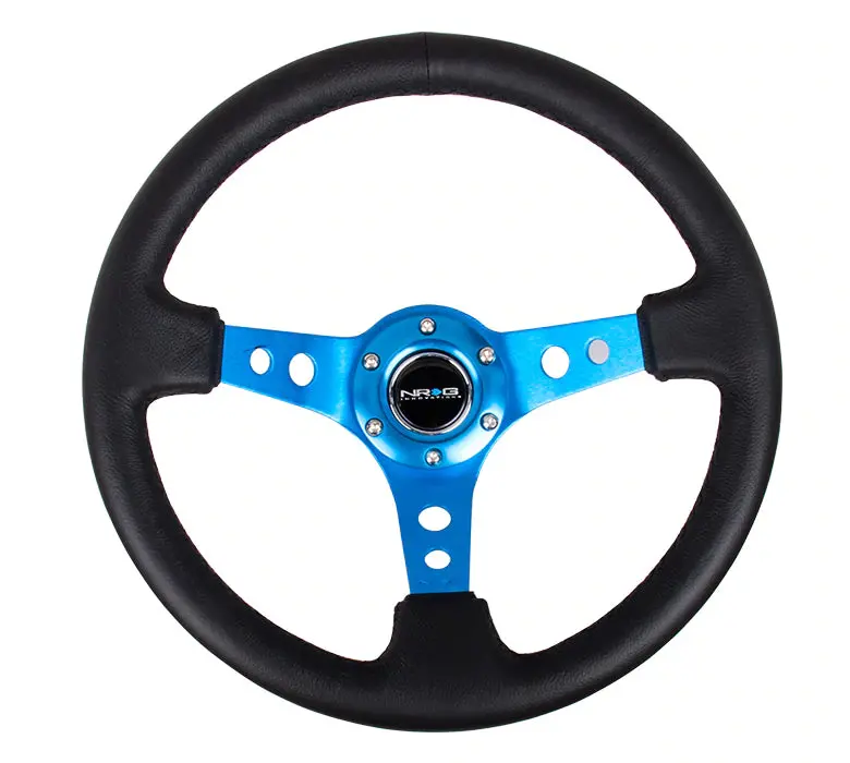Nrg Innovations 350Mm 3" Deep Dish With Holes Leather (18 Colors) 4