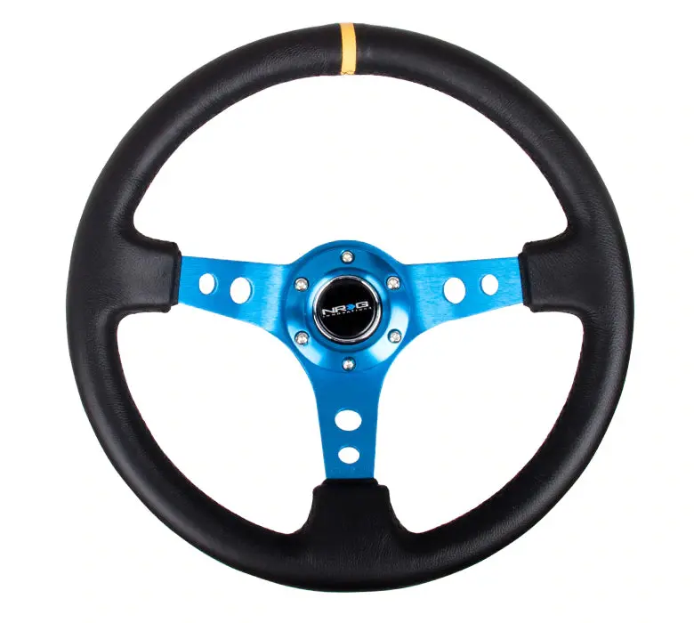 Nrg Innovations 350Mm 3" Deep Dish With Holes Leather (18 Colors) 5