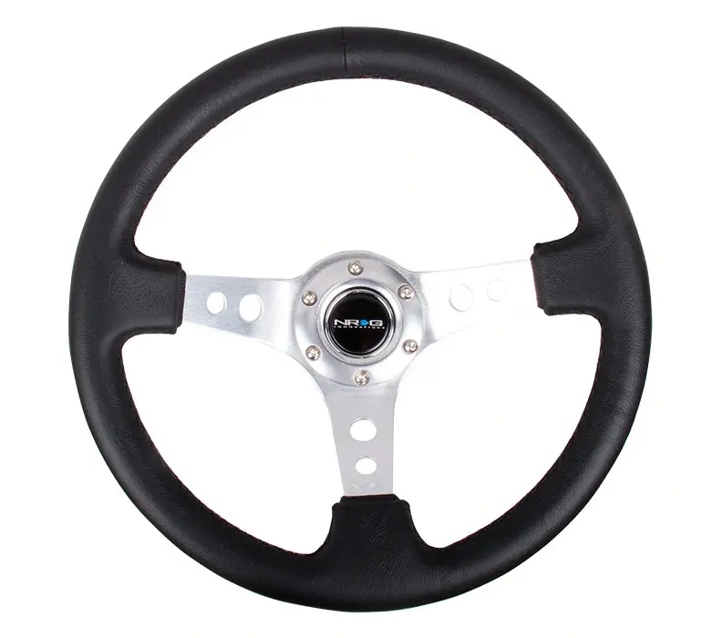 Nrg Innovations 350Mm 3" Deep Dish With Holes Leather (18 Colors) 10