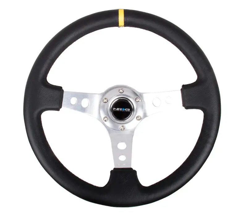 Nrg Innovations 350Mm 3" Deep Dish With Holes Leather (18 Colors) 11