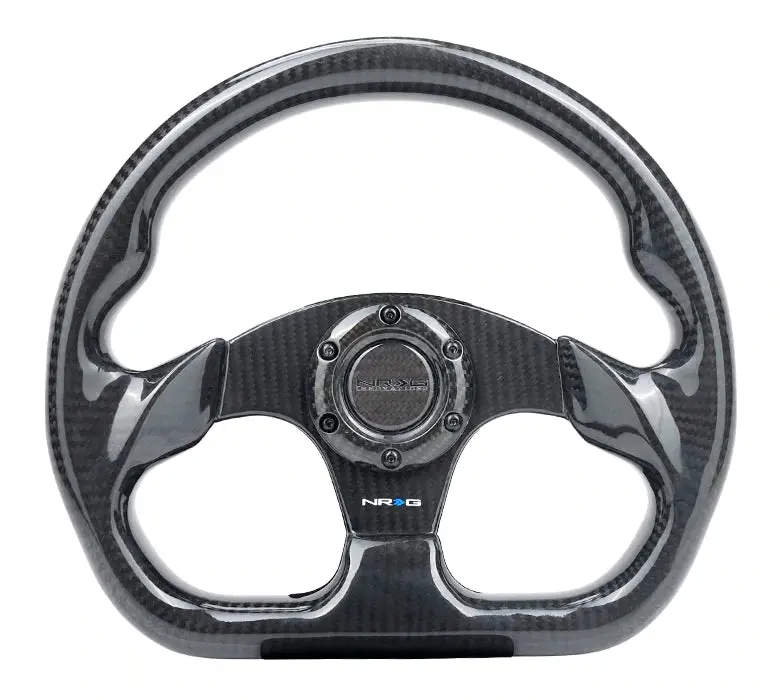 Nrg Innovations Carbon Fiber Steering Wheel Flat Bottom (4 Colors) 1