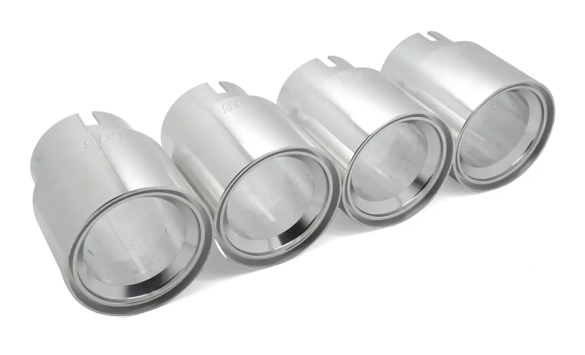 Bms Straight Cut Billet Exhaust Tips For Bmw F1x M5 M6 (Set Of 4) 2