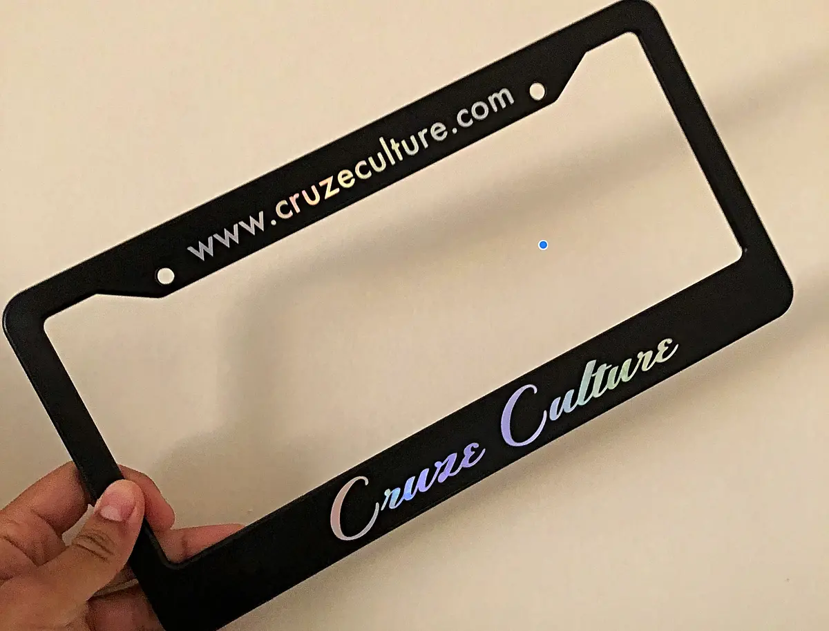 Cruze Culture Classic Vinyl License Plate Frame 1