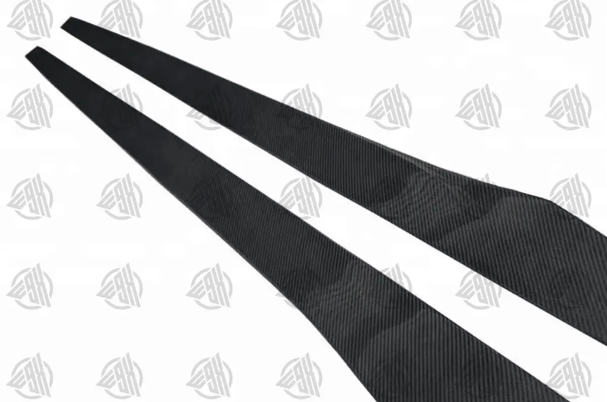 Bmw V1 Dry Carbon Fibre Side Skirt Extensions 1