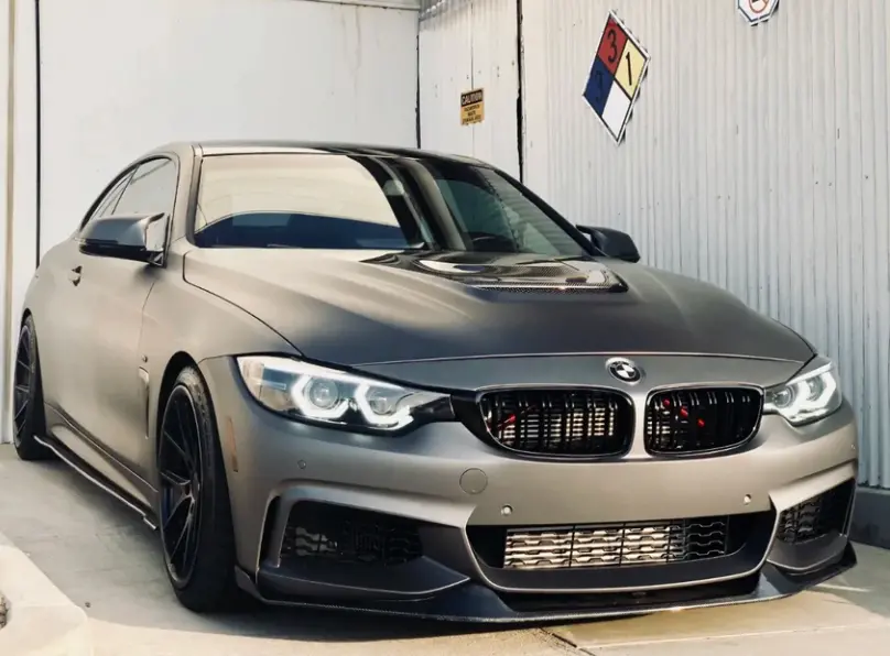 2014-2019 F32 Msport Glossy Black Mad Lip 1
