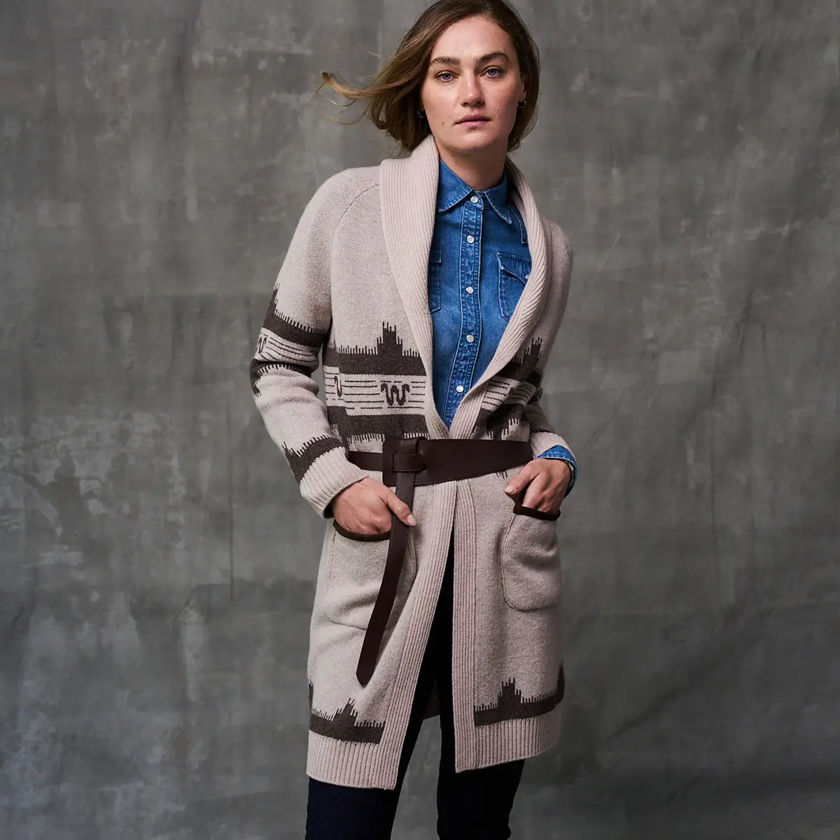 Women's King Ranch Shawl Cardigan 1