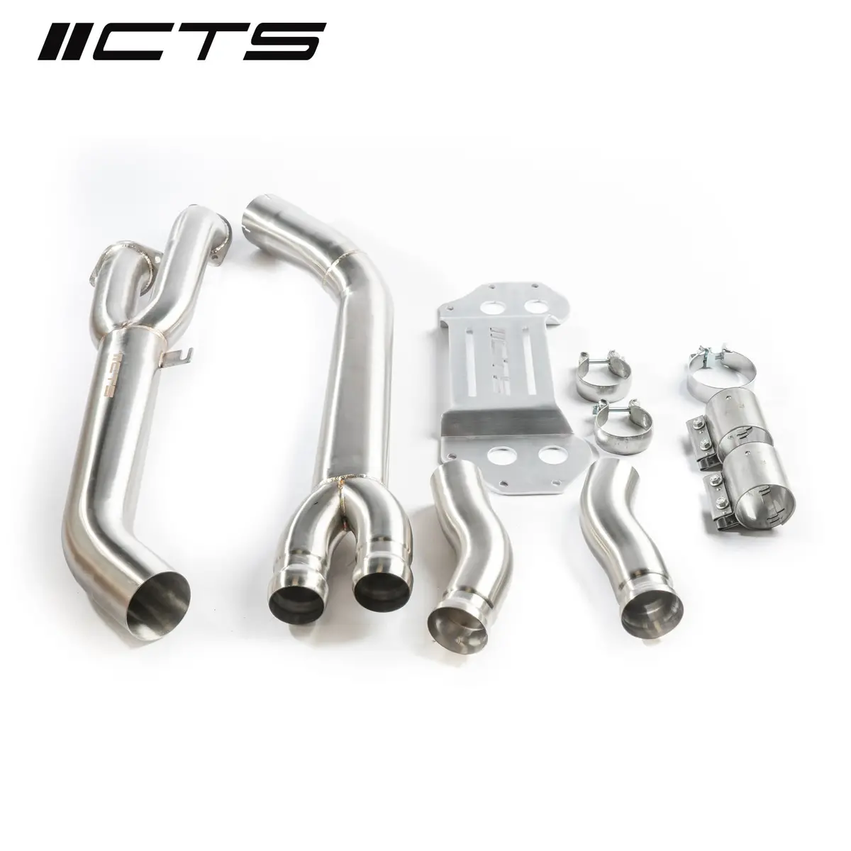 Cts Turbo Bmw S58 G80 M3/G82/G83 M4 Single Mid Pipe With Brace 1