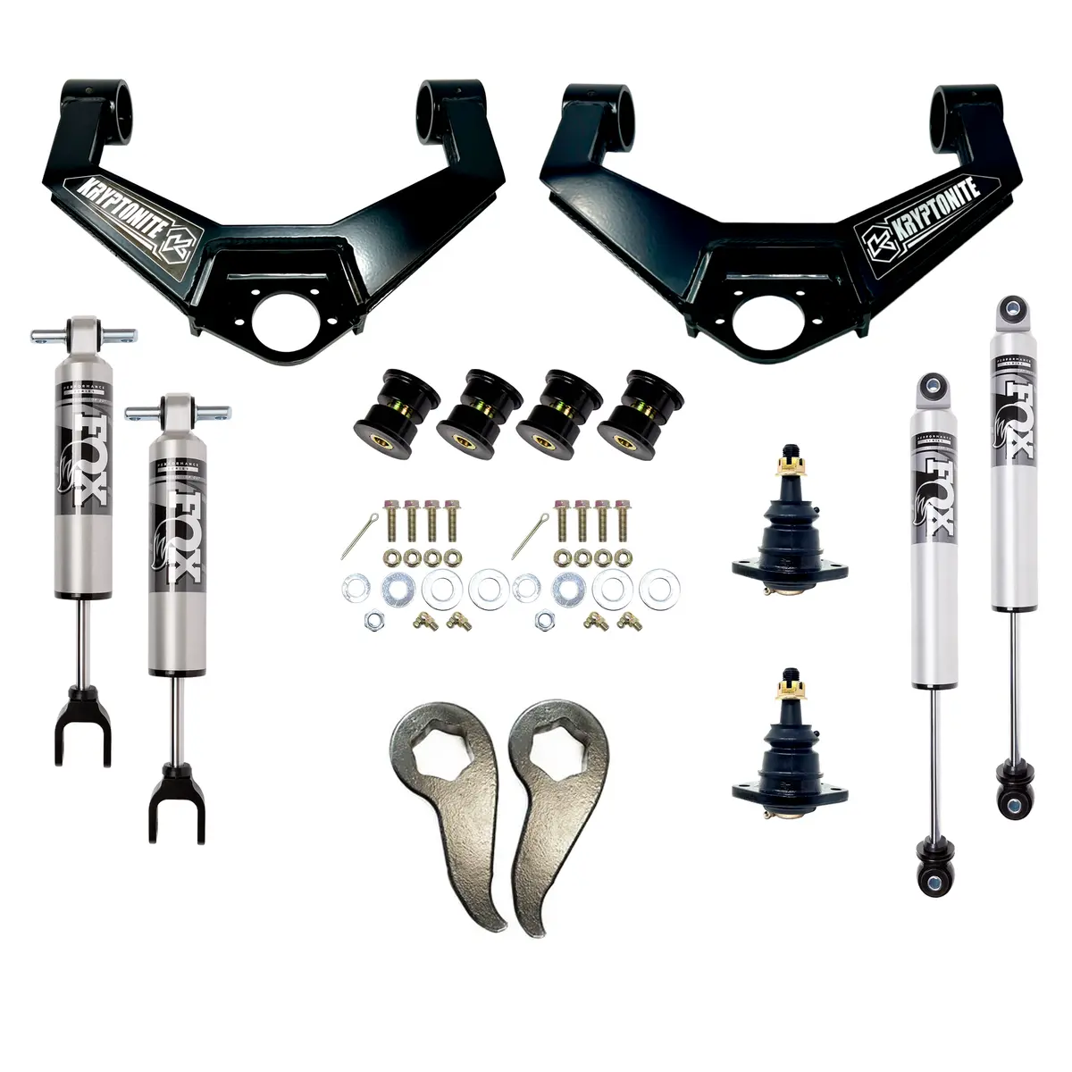 2011-2019 Duramax Kryptonite Stage 4 Leveling Kit With Fox 2.5 Shocks (Kr11stage4fox) 1