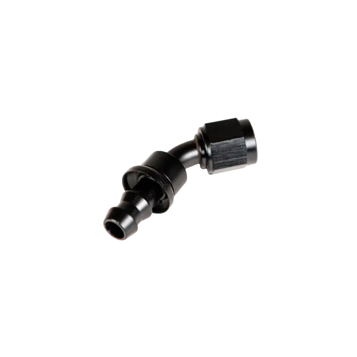 Universal 8" 45 Deg To Hose Barb Black (Fpe-Pl-45-08) 2