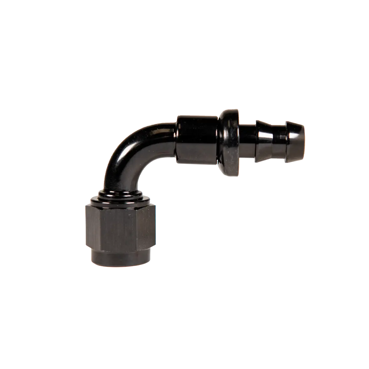 Universal 8" 90 Deg. To Hose Barb Black (Fpe-Pl-90-08) 1