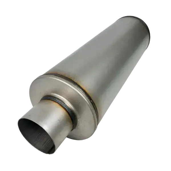 Universal Aluminized 8" Round Fiberglass Packed Muffler (618X / 619X) 1