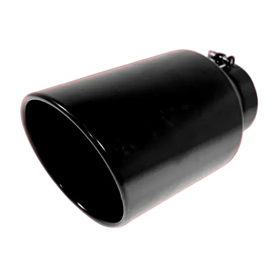 Universal Black Powder Coated Exhaust Tip 6" Outlet (506015Racbx) 1