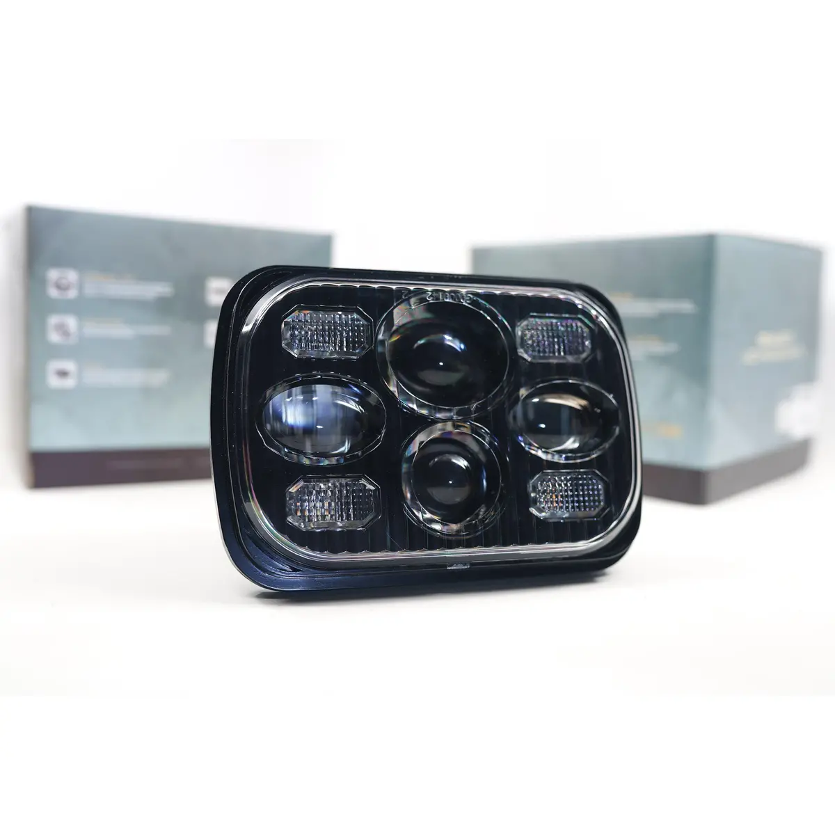 Universal Black Sealed Beam Bi-Led 5X7 Light (Lf268) 1