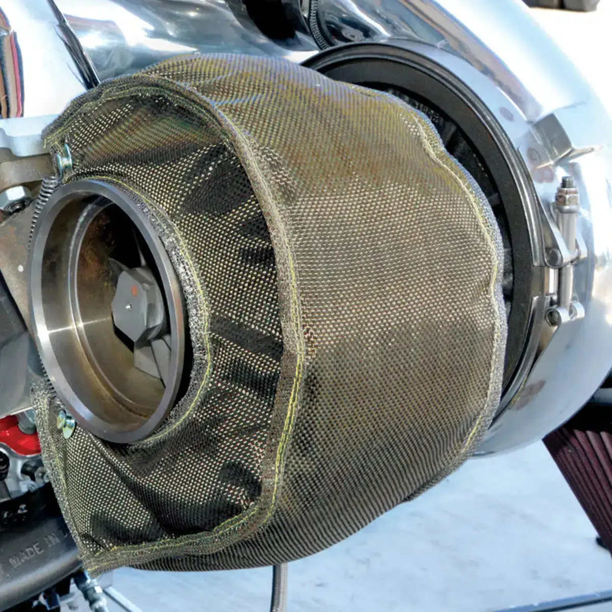 Universal Duramax Titanium Woven Turbo Blanket - Small T4 Turbos (116150040) 2