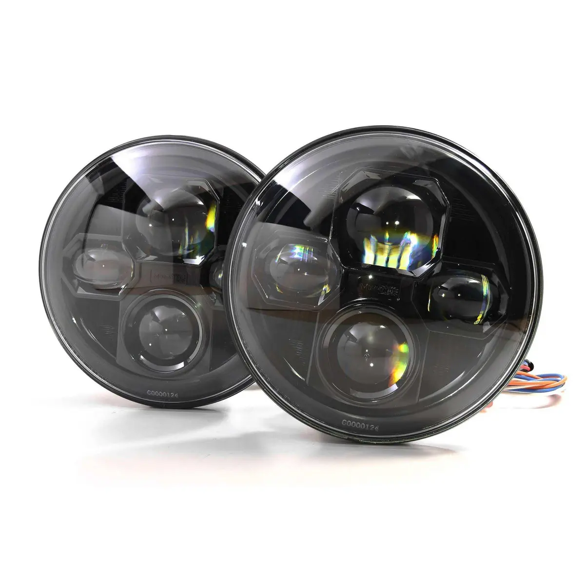 Universal Individual Round Black Sealed Bi-Led 2.0 7" (Lf271) 1