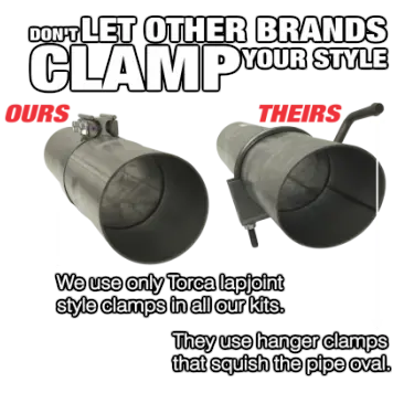 Universal Lap Joint Exhaust Clamp (Lj400 /Lj500) 2