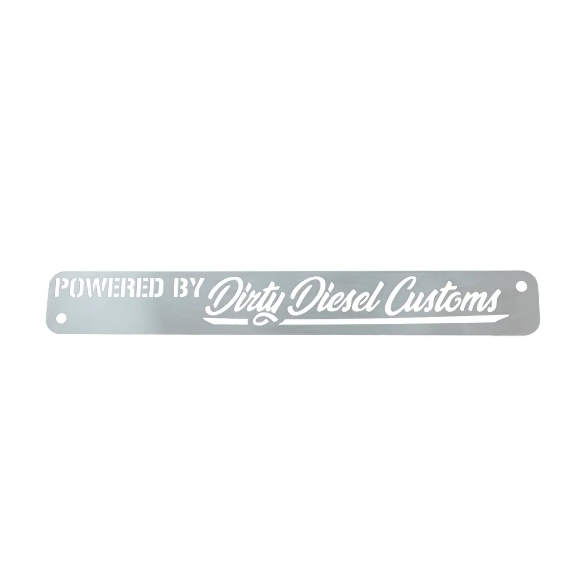 Universal "Powered By Dirty" Engine Placard (060-Eng-A010) 1