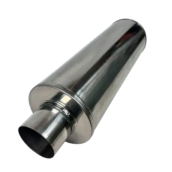 Universal Stainless 8" Round Fiberglass Packed Muffler (7185 / 7195 / 7186 / 7196) 1