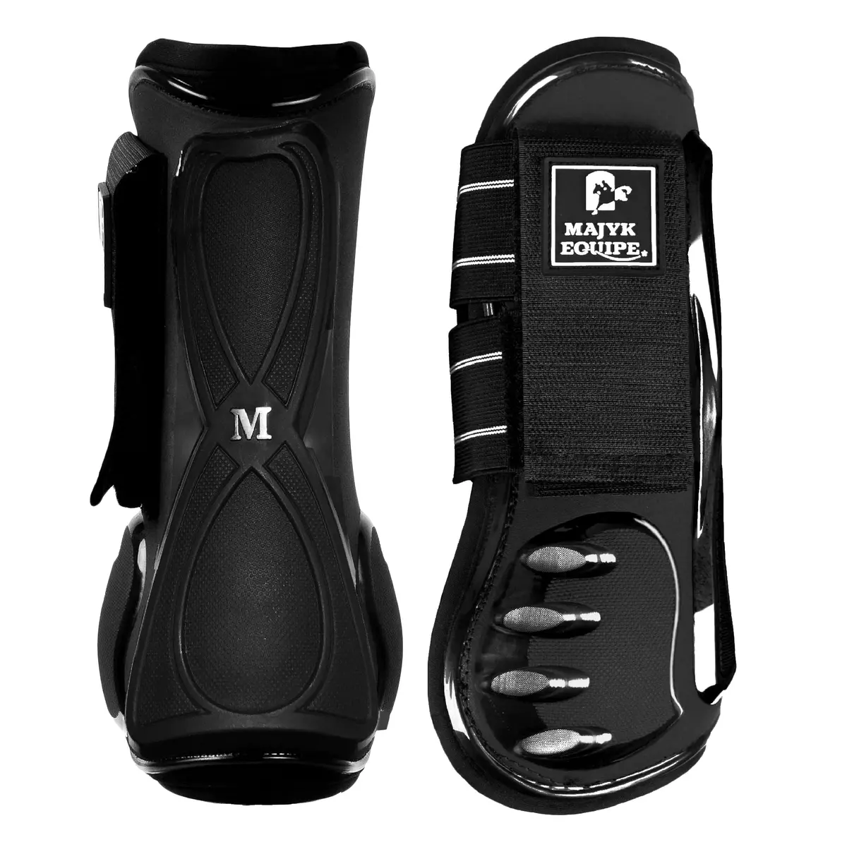 Vented Infinity Open Front Jump Boot Black 1