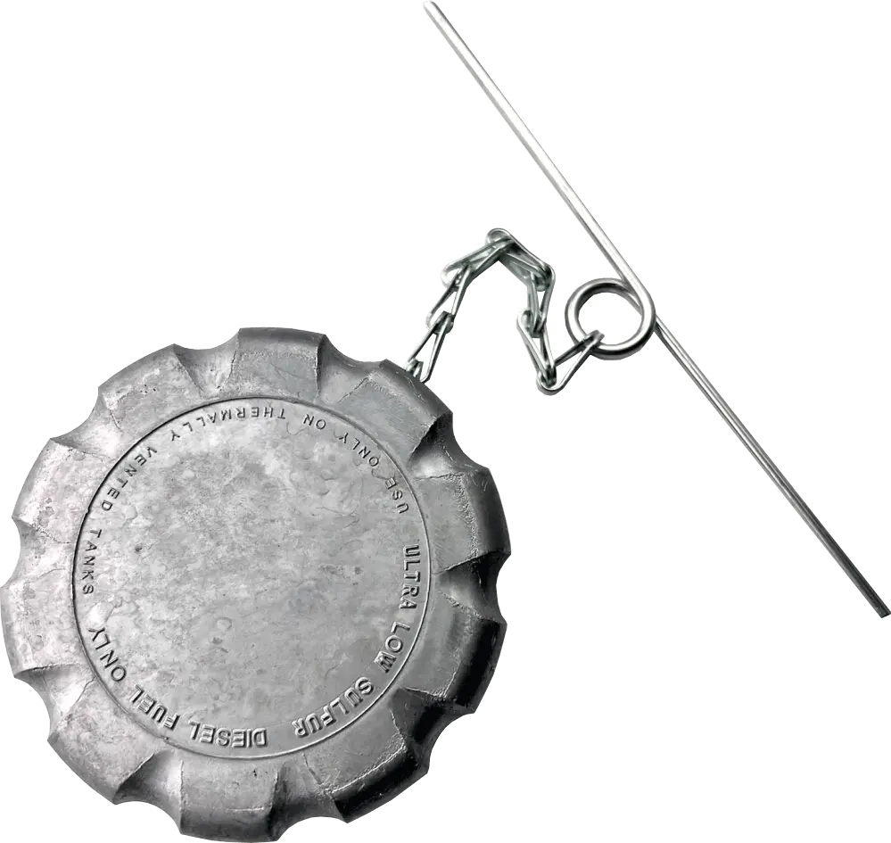 Volvo Truck Fuel Tank Cap Low Sulfur Non-Locking Non-Vented 3" Id 1