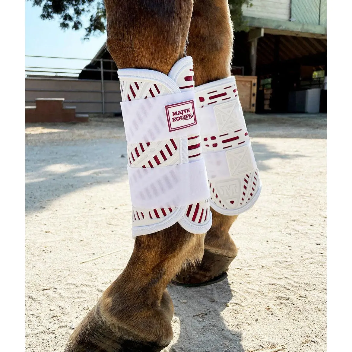 Limited Edition! Xc Elite Front And Hind Set In White/Bordeaux 1