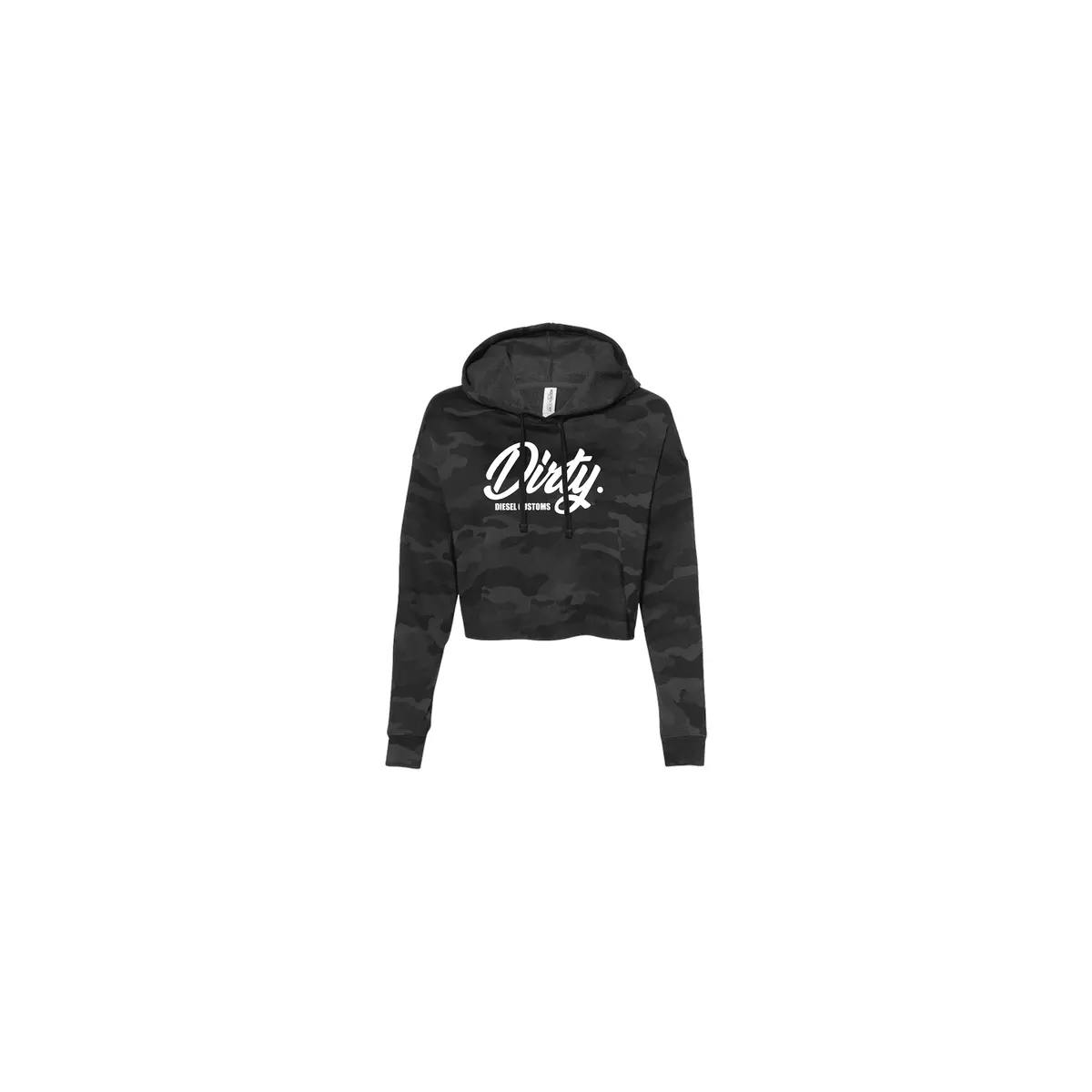 Women’s Dirty Diesel Cropped Hoodie – Diesel-Themed Casual Apparel - Image 2