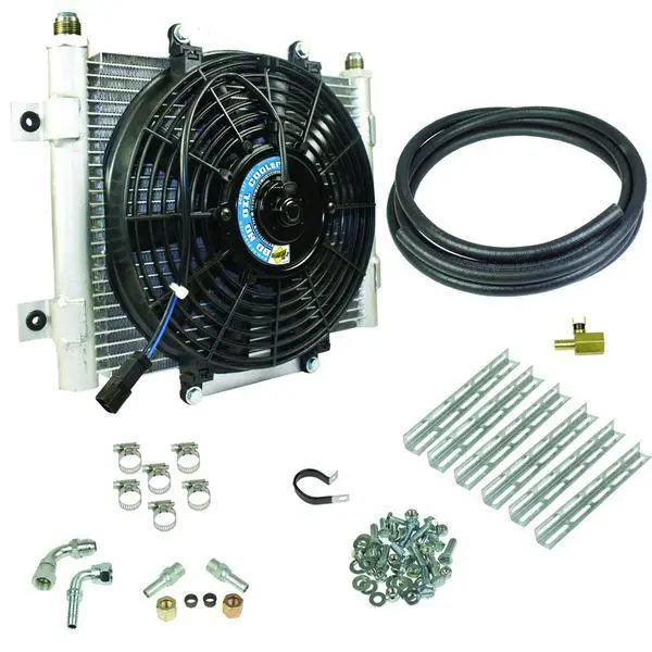 Xtrude Double Stacked Transmission Cooler Kit - Universial 5/8In Tubing (1030606-Ds-58) 1