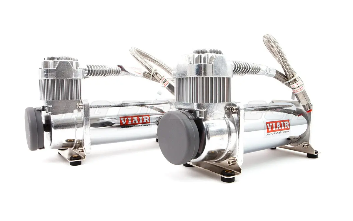 Dual 444C Viair Compressors (Chrome) +$119 Kit Upgrade 1