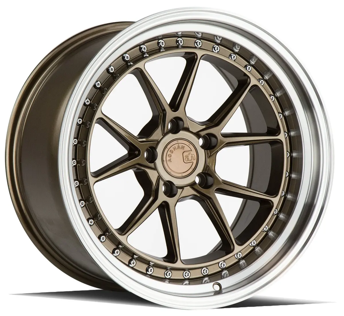Aodhan Wheels 18" Ds08 Bronze W/Machined Lip (Pair) 1